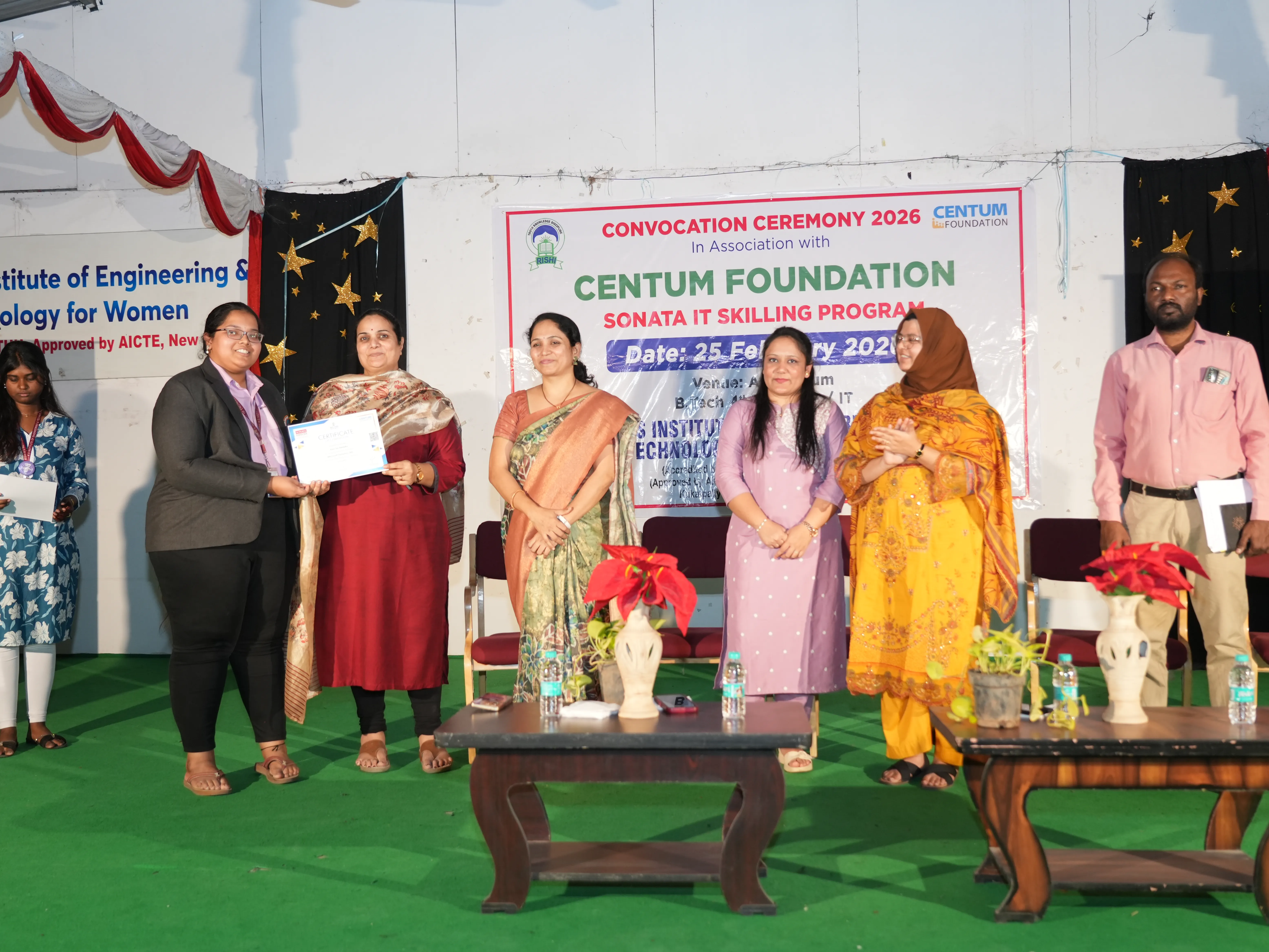 Convocation Ceremony of Sonata CSR through Centrum foundation for 4 th year students - RITW